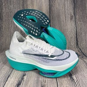 Nike Alphafly NEXT% 2 White/Deep Jungle/Clear Jade WMNS 7.5 DN3559-100